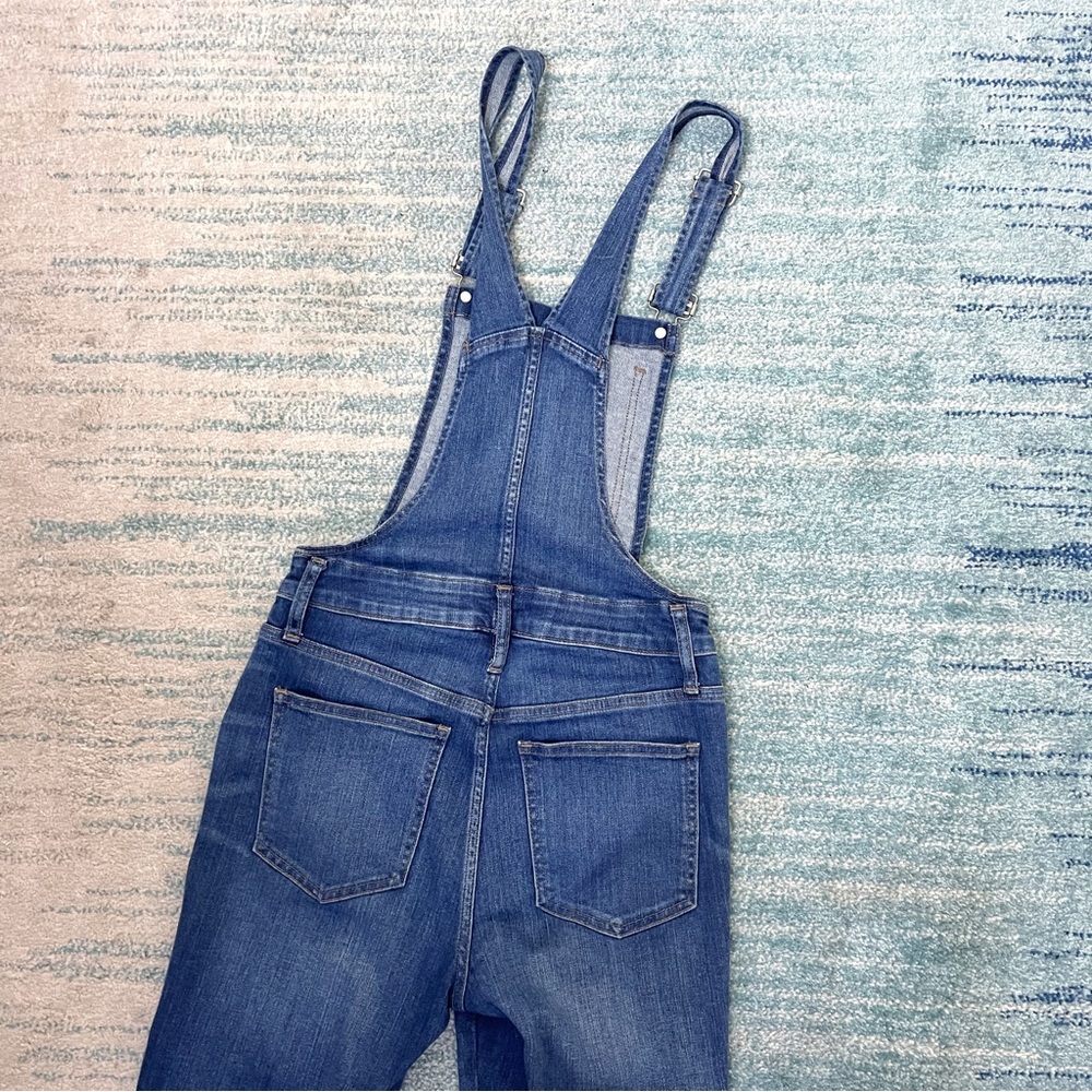 MADEWELL Skinny Overalls Jansing Medium Wash Denim Jean Zip Ankle New NWT Small - Picture 7 of 8